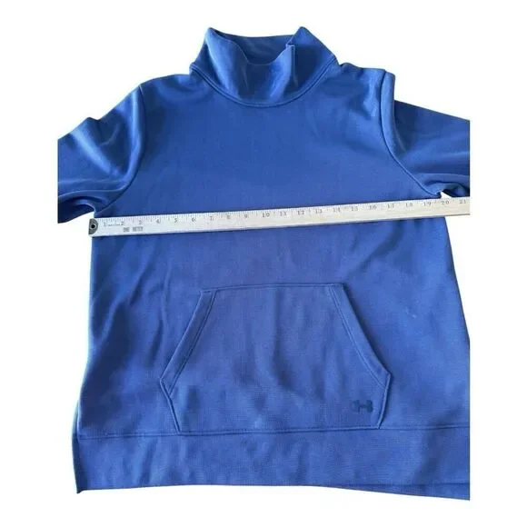Under Armour Cold Gear Mock Turtleneck Sweatshirt With Front Pocket Size L - Picture 6 of 9